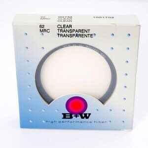 B+W 62mm Clear MRC 007M Lens Filter Germany NEW
